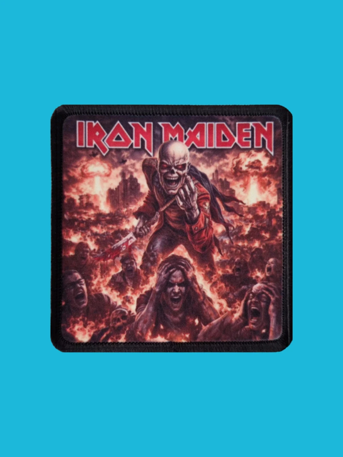 Patch Iron Maiden - Eddie's Apocalypse - Imprimé - Carré de 7,5 x 7,5 centimètres